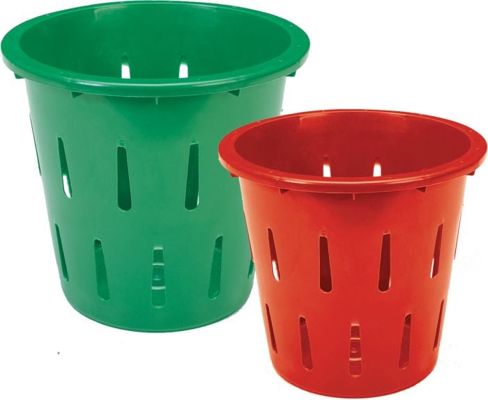 Red and Green Plastic Picking Basket | Dubois Agrinovation CA