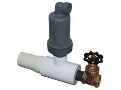 Air Vent with Flush Out Assembly for oval hose