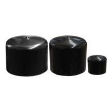 Black Vinyl Pole Caps