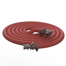 Boyau flexible rouge 3/4’’ X 20’ longueur W/ CAM-LOCK