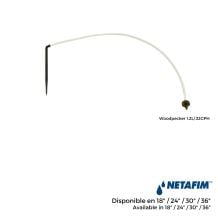 NETAFIM Woodpecker Junior Dripper 0.32 GPH, Micro Tubing and Stake Kit