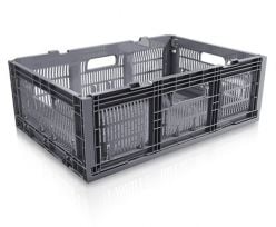 Grey SmartCrate collapsable harvest crate
