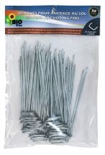 L Shape galvanized anchoring pins - 6" (Pack of 50) | BioPlus