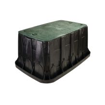 Box and green lid with 2 locks