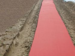 Red Embossed Mulch Film