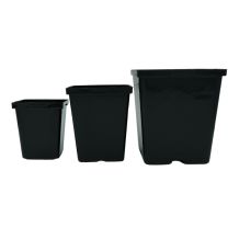 Kordlok Deep Black Square Pot