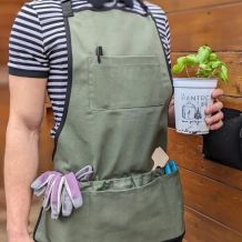 Long Gardening Apron with Bib