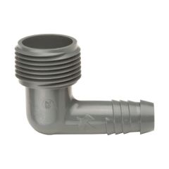 Coude 1/2" barbé x mâle 3/4" NPT