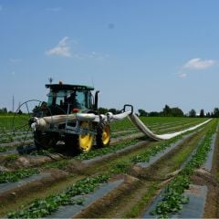 Enrouleuse et dérouleuse plus pour couverture flottante et filets | HIWER