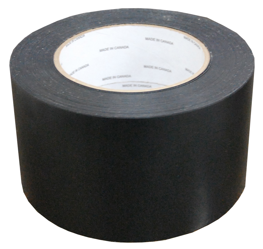 Les produits   Film ensilage - Ruban adhésif répare bâche  ensilage noir 100 mm x 20 m